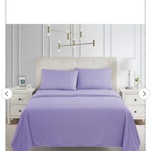 4 Piece Full XL Bed Sheet Set, Deep Pocket Extra Soft